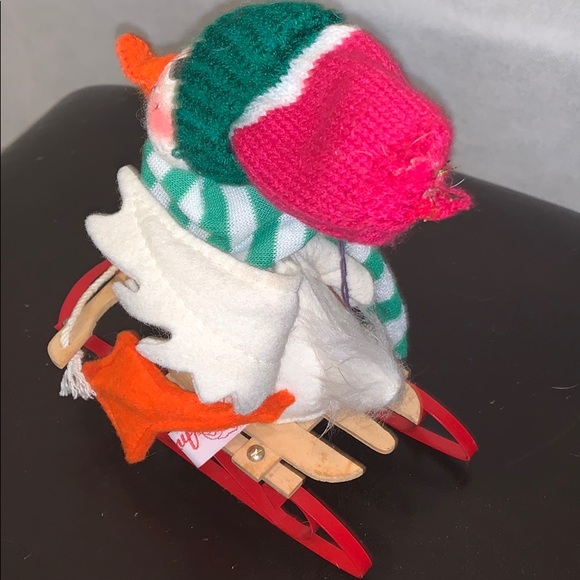 Annalee Christmas Duck With Sleigh - Picture 3 of 4